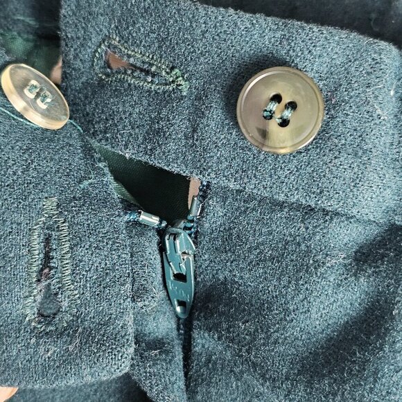 Pendleton Vintage High Waist Pleated Green Virgin Wool Trouser Pants - Picture 5 of 9